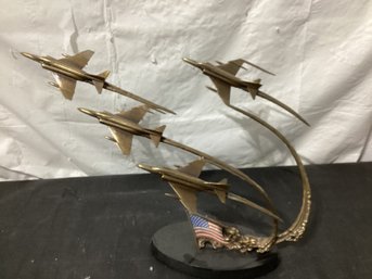 Flight Of Remembrance Bronze Sculpture Franklin Mint Ltd Edition By Jim Dietz  250/9500