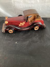 Vintage Wooden Handcrafted Classic Model Car