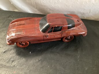 1963 Corvette Stingray Solid Mahogany Wood Model Car