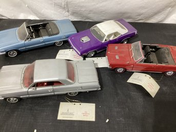 4 Franklin Mint Diecast Cars  See  Below