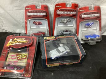 3 Corvette Collections, 1 Johnny Lightning, 1 Eagle Collection