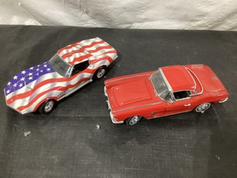 Franklin Mint Stars And Stripes Ltd Edition 7670/9500 & Danbury Mint 1962 Covette