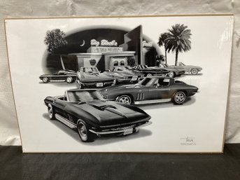 Flashbacks 2000 Corvette Chevy Collector Framed PRINT By Thom SanSoucie