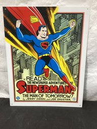 Metal Sign Superman The Man Of Tomorrow