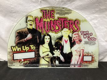 The Munsters Slot Machine Glass Marquee