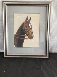 Horse Head With Bridle Print