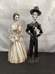 Day Of The Dead Bride And Groom Papier-mch