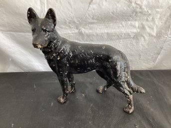 German Shepherd  Doorstop Cast Iron Old Decorative Art Dog Statue