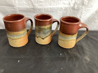 Sunset Canyon Stoneware Pottery Mugs