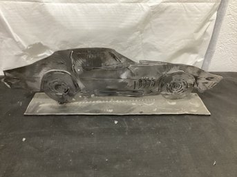 Car Art Work  Metal Corvette