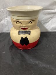 1920s Roly  Poly American Bisque  Sailor  Cookie Jar