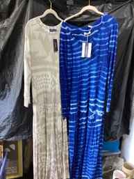 2 Long Cotton Dresses Mih & Ralph Lauren New