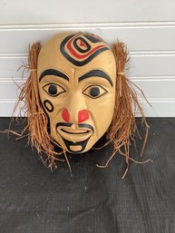 Haida Mask - Red Cedar Signed G Y 08