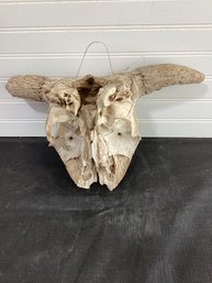 Vintage Animal Skull With Horns