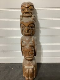 3 Face Totem Pole