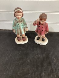 Vintage Inarco John-john And Caroline Figurines