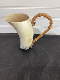 Horn And Bamboo Pitcher