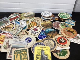 Large Assortment Of Coasters Mostly German