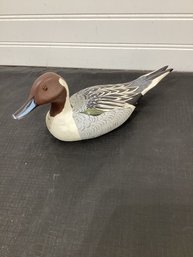 Pintail Drake Wood Signed Illegibly