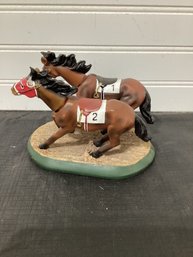 Seabiscuit Vs War Admiral Double Bobbleheads - 1938 Pimlico Horse Race