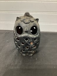 Vintage Owl Hanging Candle Lantern