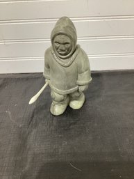 Eskimo Stone Sculpture Made In Canada