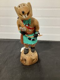 Native American Hopi Warrior Mouse Kachina Doll 1st Mesa