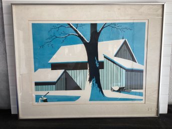 Gerry Dvorak Lithograph Titled Early Winter W/COA