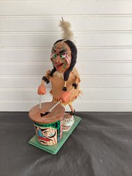 Vintage 1964 Marx Battery Operated 'Nutty Mad Indian' Toy