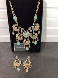 RJ Graziano Statement Necklace And Earrings Set