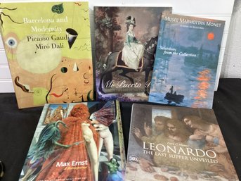 5 Assorted Soft Cover Art Books