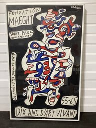 Jean Dubuffet  Poster 1967 - Galerie Maeght Framed