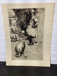 E. Philip Print - The Farmer