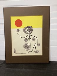 Alexander Calder Wire Figure Lithograph