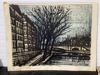 Bernard Buffet The Quai D'anjou Lithograph Signed