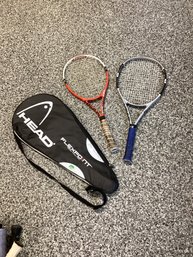 2 Head Tennis Racquets And Carry Bag