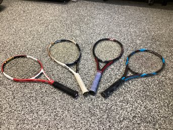 4 Wilson Tennis Rackets