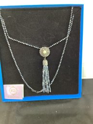 Rarities: Ethiopian Opal And Gem Vermeil Tassel 33' Drop Necklace