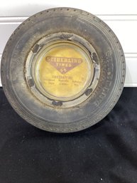 Vintage Seiberling Tire Ashtray Alon Tire Distributors New Orleans