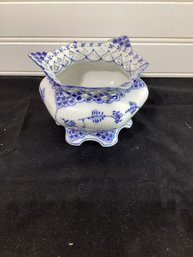 Royal Copenhagen Blue Fluted, Full Lace, Sugar Bowl