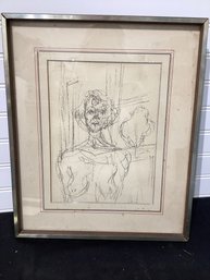 Annette Du Face Giacometti Original Lithograph