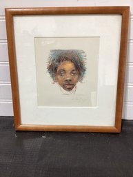 Drawing Of Man Signed & Dated 94