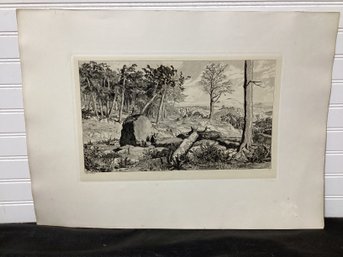 Simplicius In The Wilderness - Max Klinger Print  Plate X