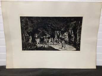 Simplicimus Among Soldiers Max Klinger Print  Plate IX