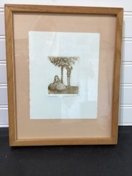 Print Signed In Pencil And Plate  Marcia Wilson Titled Orchard