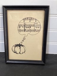 Musical Note Print Unsigned