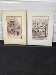 2 Don Katz - Drawings Signed