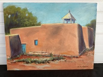 The Morada (meeting House) Signed M Hodgson Oil On Board