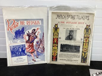 Vintage Sheet Music  Rosie The Redskin And March Of The Tilikums