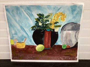 Floral  Water Color Still Life  Unsigned